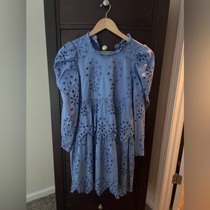 Zara Openwork Embroidered Dress
